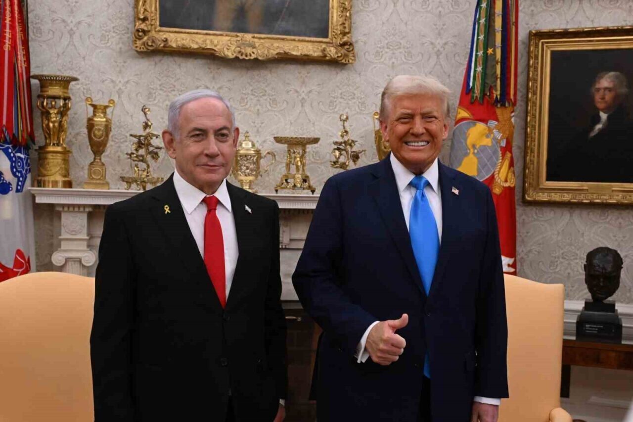 ABD Başkanı Donald Trump, İsrail Başbakanı Binyamin Netanyahu ile yaptığı