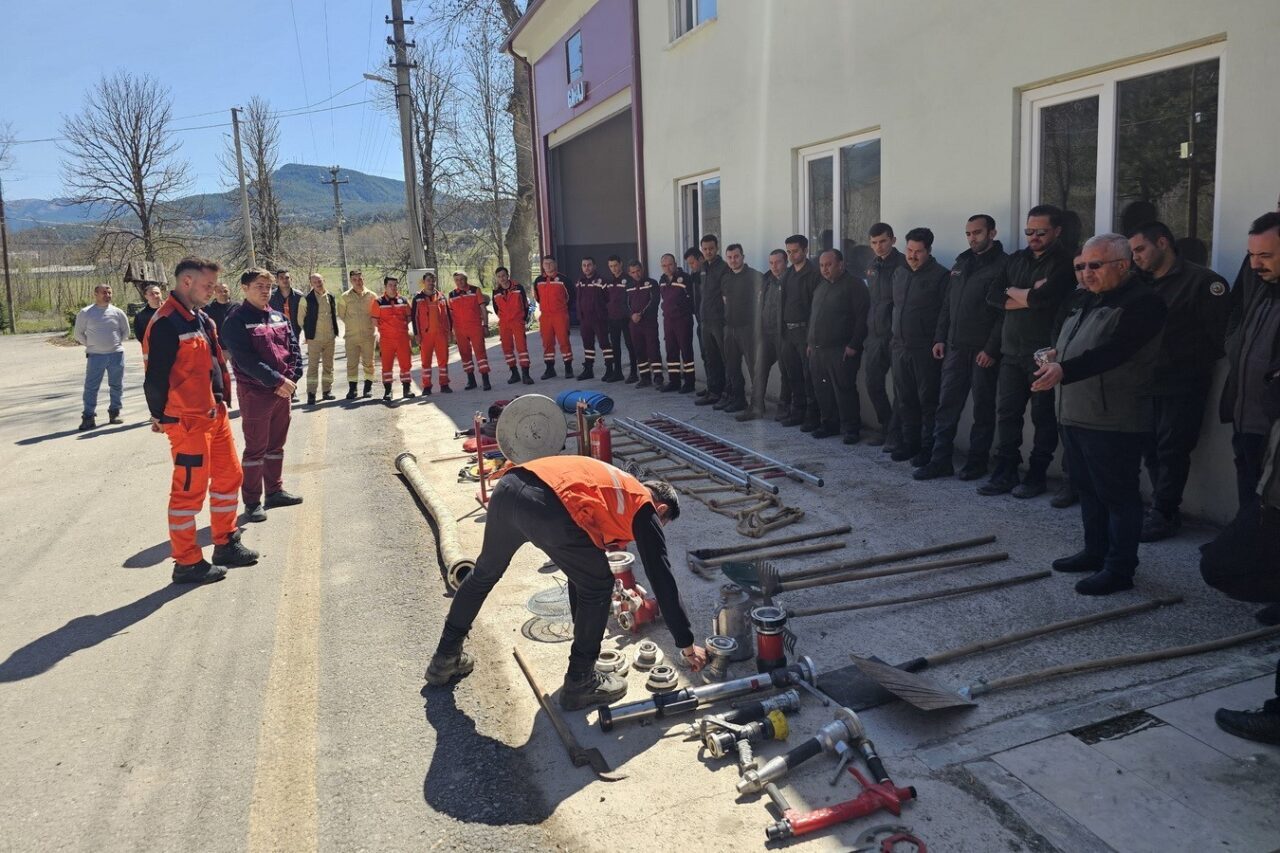 Bolu'nun Mudurnu ilçesinde, orman yangınlarıyla mücadele için geniş kapsamlı bir