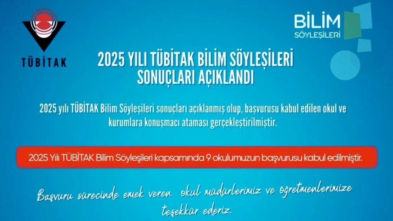 Türkiye genelindeki Bilim Söyleşileri, 2025 yılında Niğde'de 9 okulda gerçekleştirilecek.